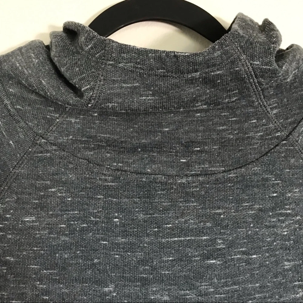 Athletic Works Heather Gray Funnel Neck Hoodie Medium (8-10) - Picture 3 of 9